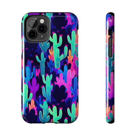 Neon Desert Magic: Electric Cactus Tough Case