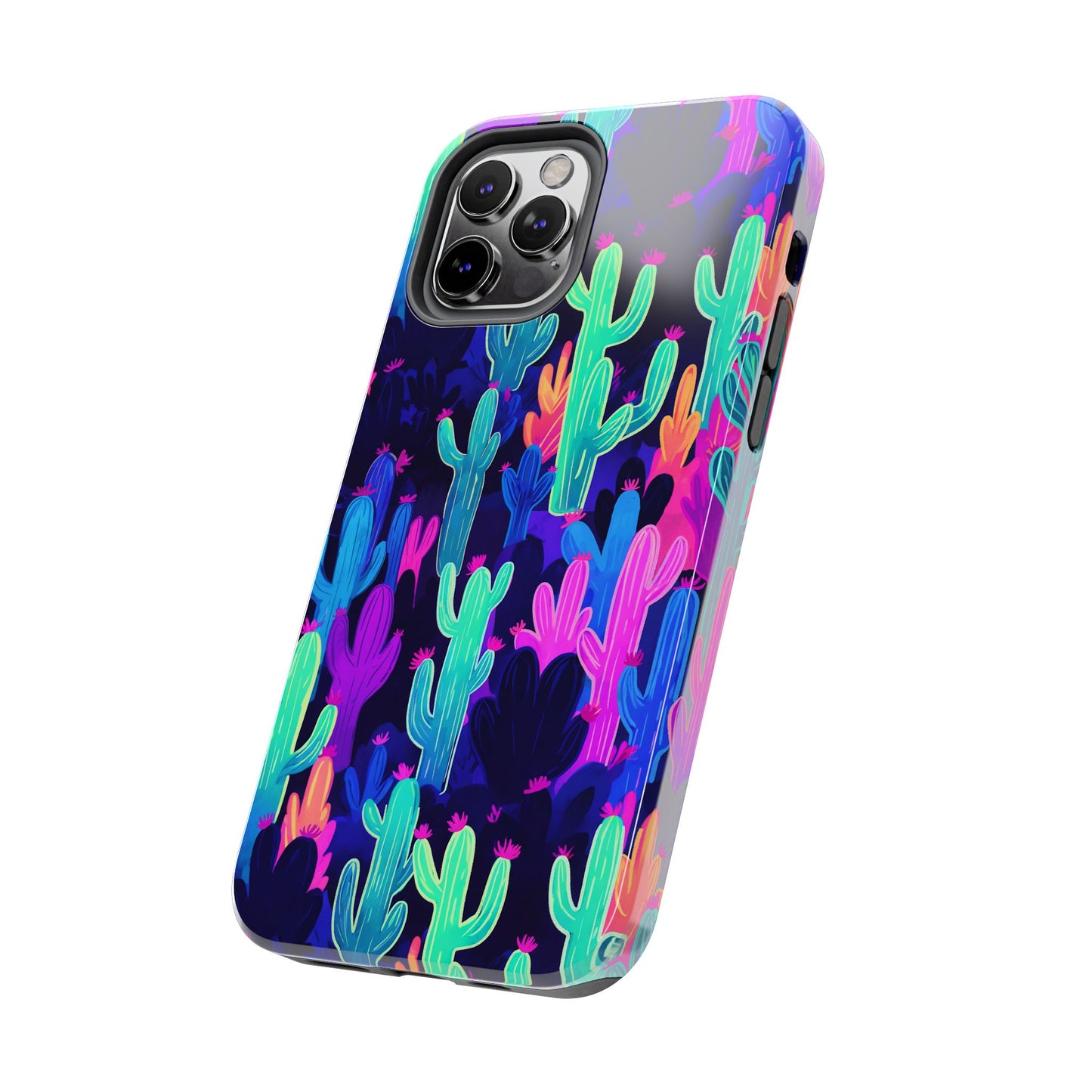 Neon Desert Magic: Electric Cactus Tough Case