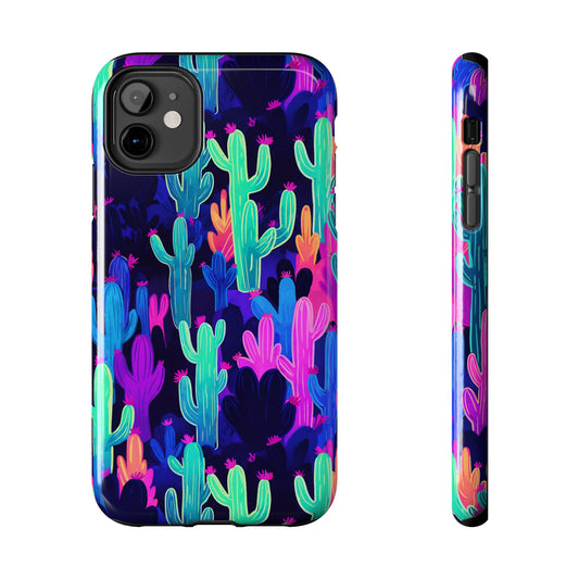 Neon Desert Magic: Electric Cactus Tough Case