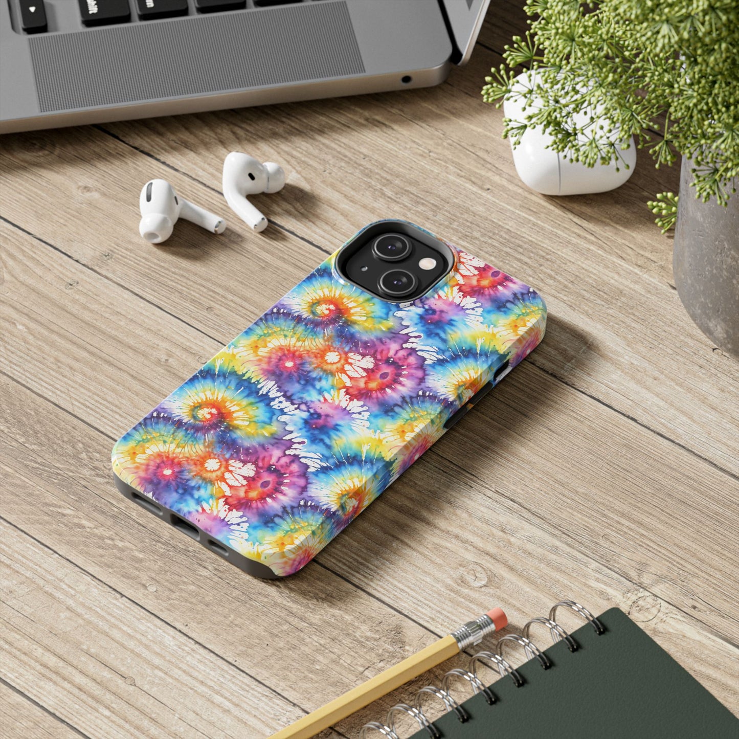 Rainbow Prism Tie-Dye: Bold & Vibrant Tough Case