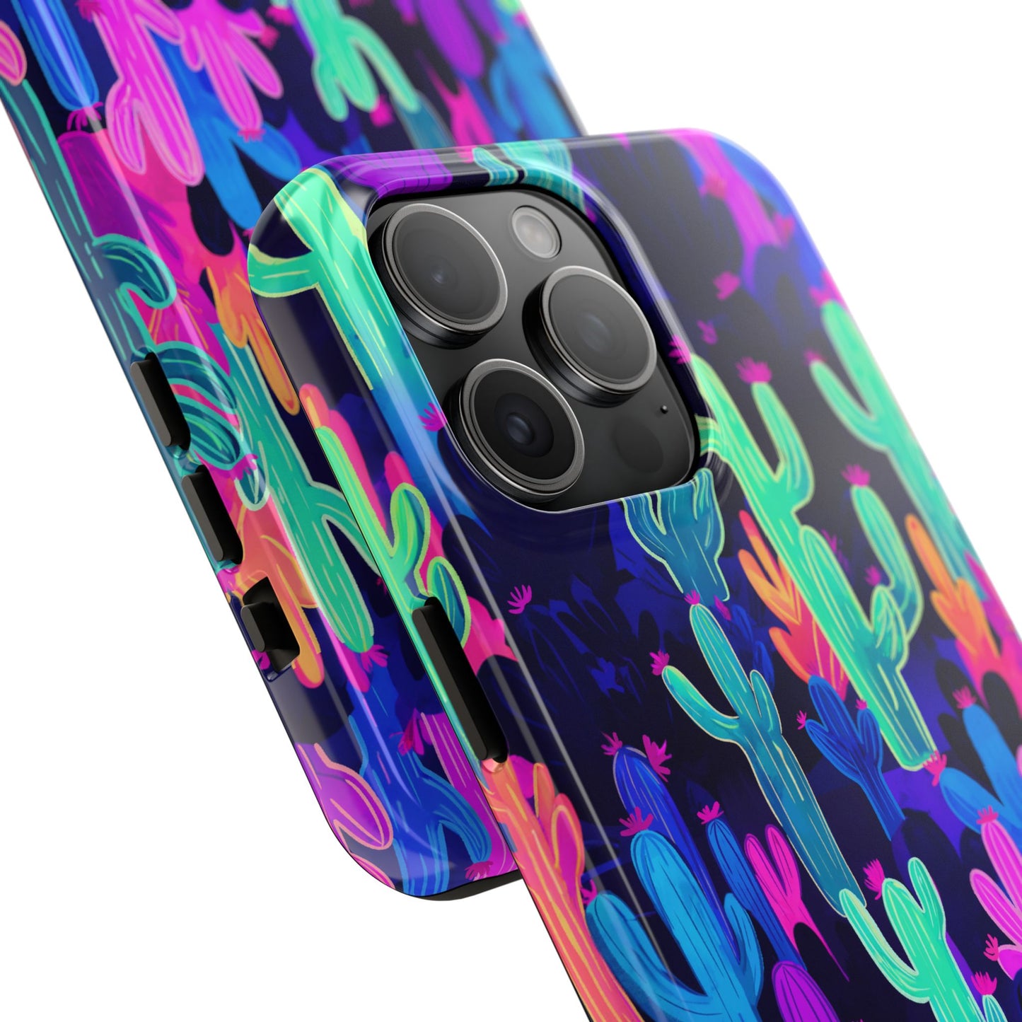 Neon Desert Magic: Electric Cactus Tough Case