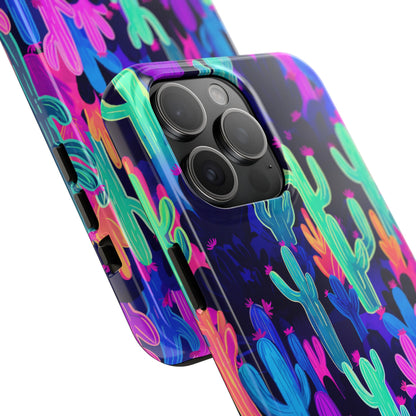 Neon Desert Magic: Electric Cactus Tough Case