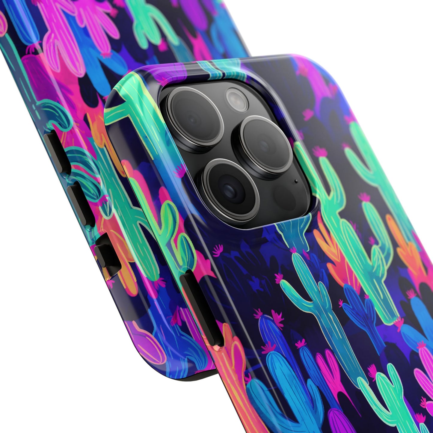 Neon Desert Magic: Electric Cactus Tough Case