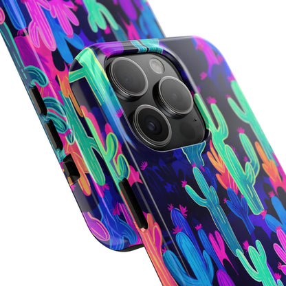 Neon Desert Magic: Electric Cactus Tough Case