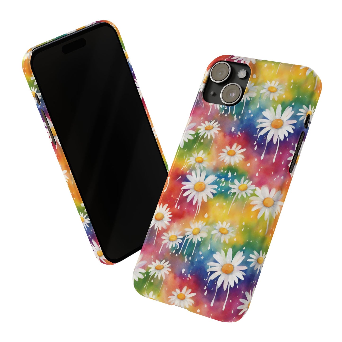 Daisy Rainbow Storm: Slim & Sleek Art Case