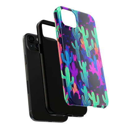 Neon Desert Magic: Electric Cactus Tough Case