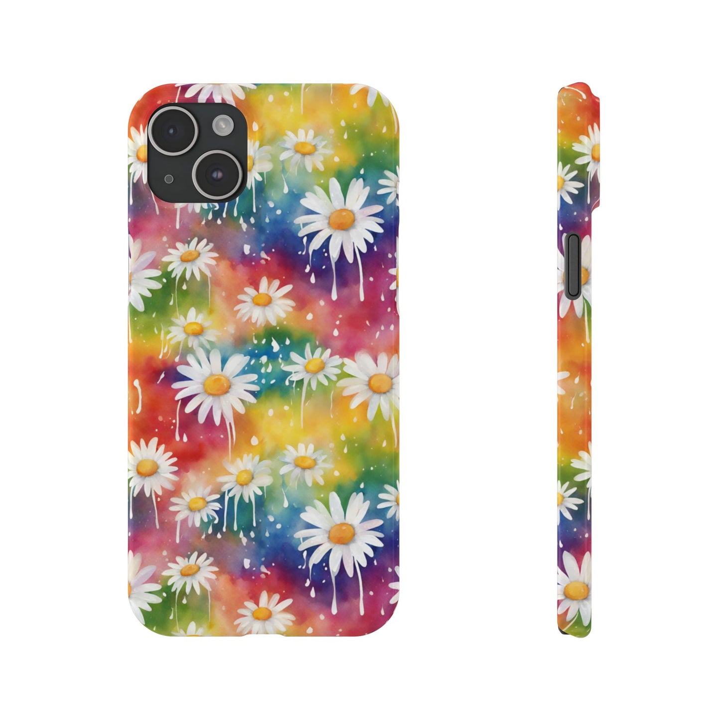 Daisy Rainbow Storm: Slim & Sleek Art Case