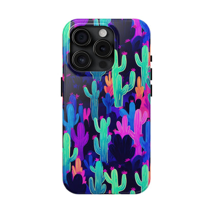 Neon Desert Magic: Electric Cactus Tough Case