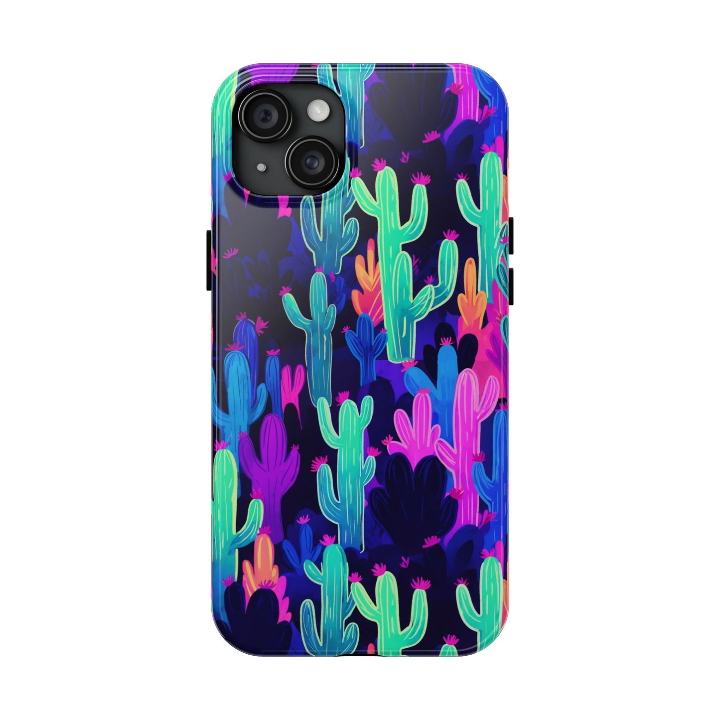 Neon Desert Magic: Electric Cactus Tough Case