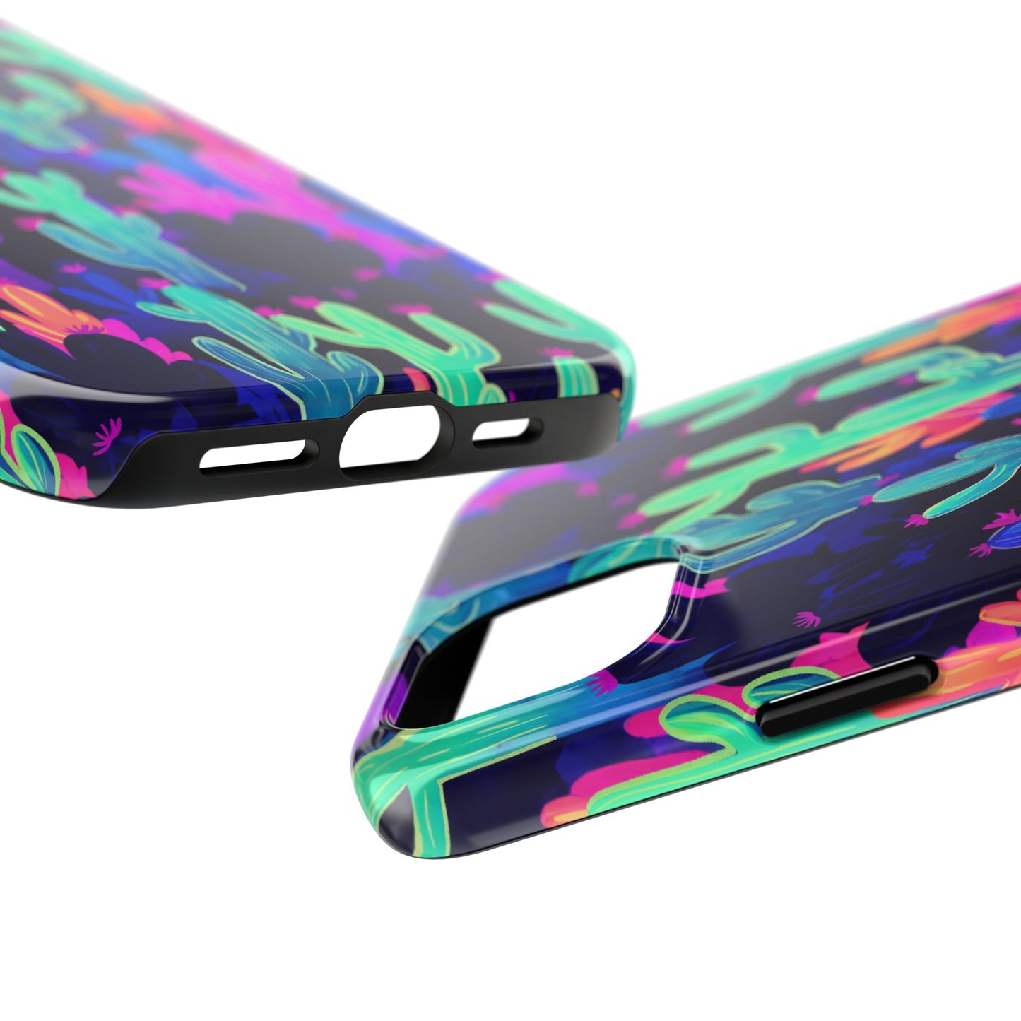 Neon Desert Magic: Electric Cactus Tough Case