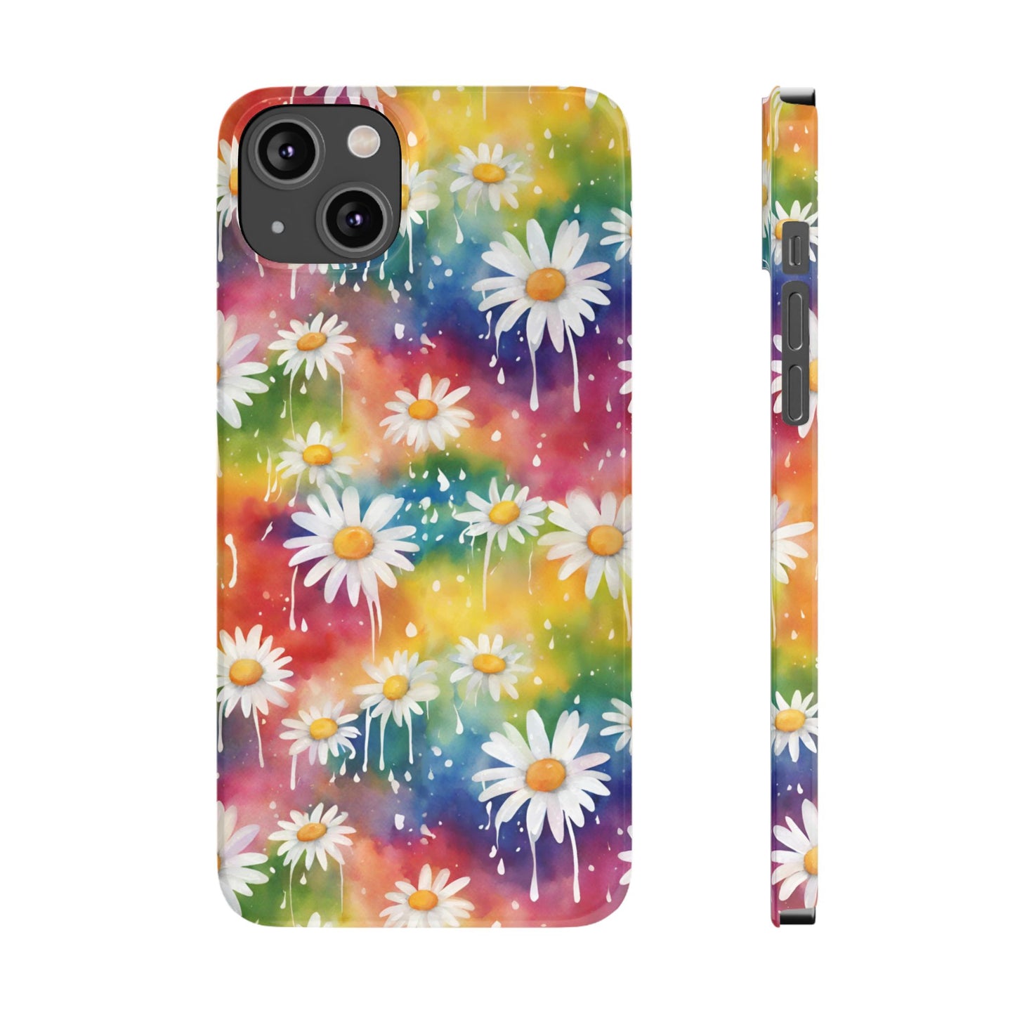 Daisy Rainbow Storm: Slim & Sleek Art Case