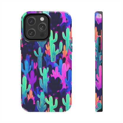 Neon Desert Magic: Electric Cactus Tough Case