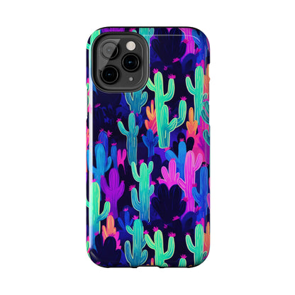 Neon Desert Magic: Electric Cactus Tough Case