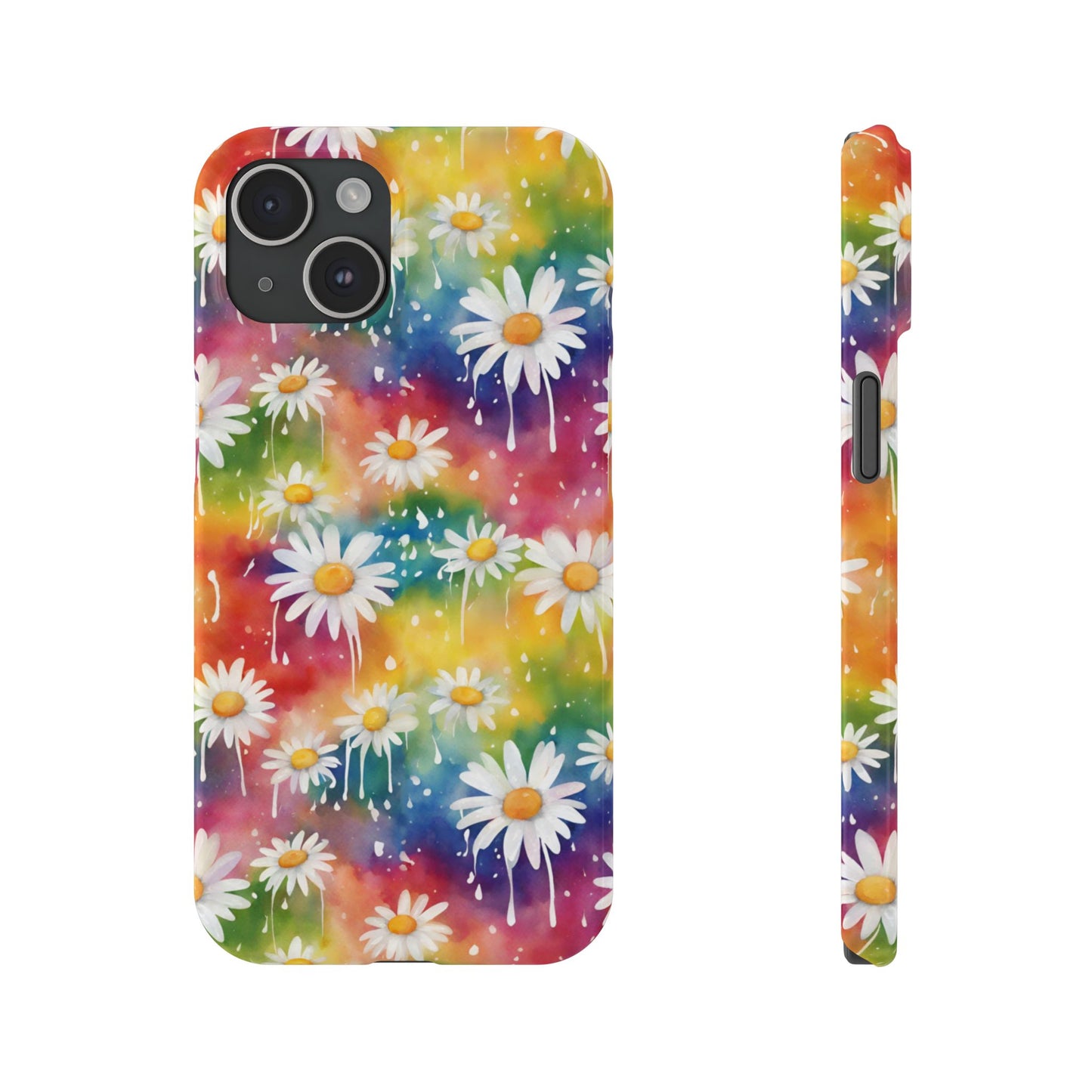 Daisy Rainbow Storm: Slim & Sleek Art Case