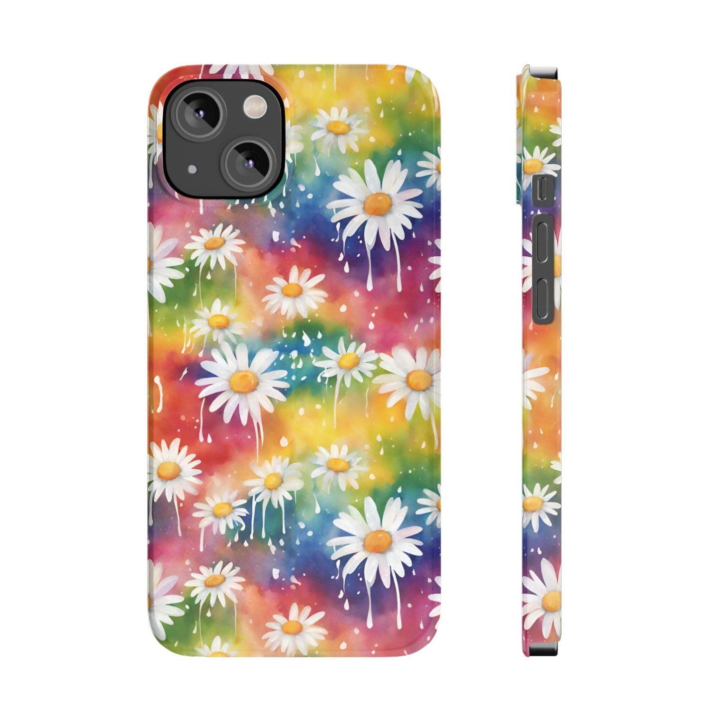Daisy Rainbow Storm: Slim & Sleek Art Case