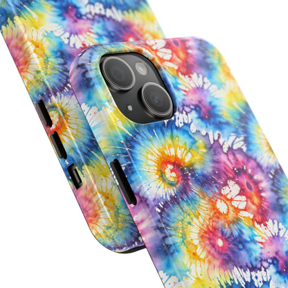 Rainbow Prism Tie-Dye: Bold & Vibrant Tough Case