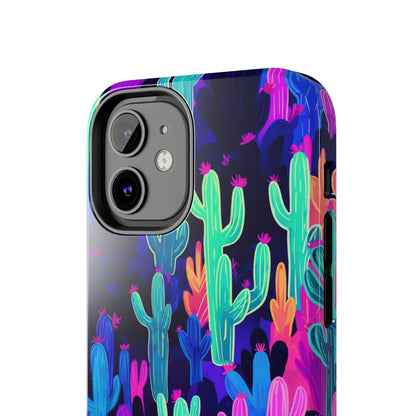 Neon Desert Magic: Electric Cactus Tough Case