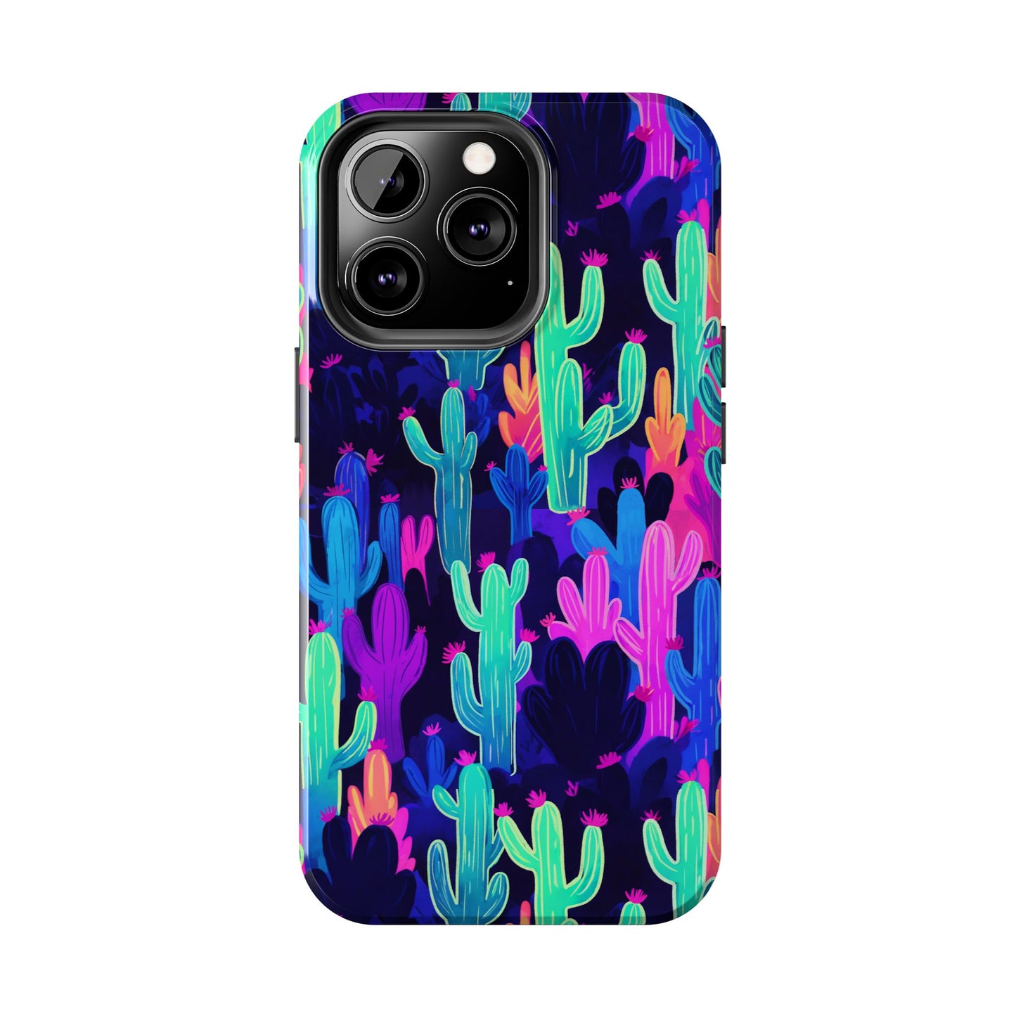 Neon Desert Magic: Electric Cactus Tough Case