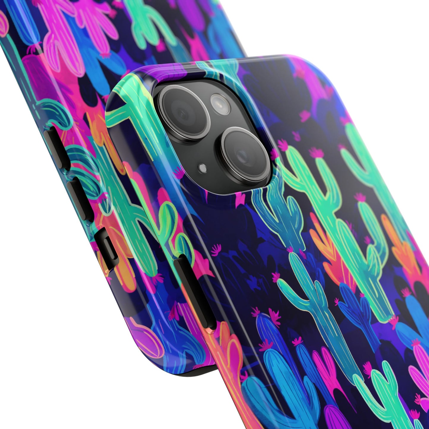 Neon Desert Magic: Electric Cactus Tough Case