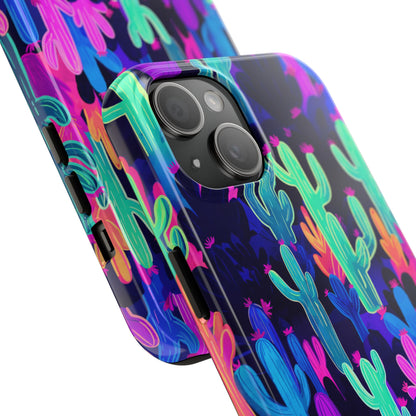 Neon Desert Magic: Electric Cactus Tough Case