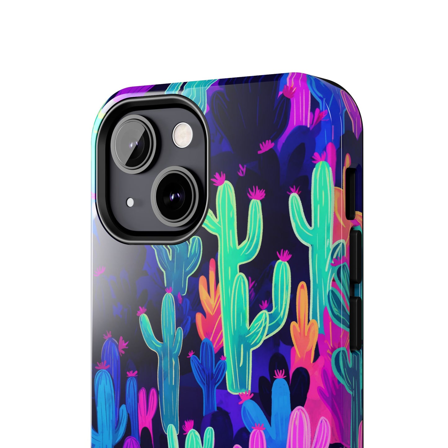Neon Desert Magic: Electric Cactus Tough Case