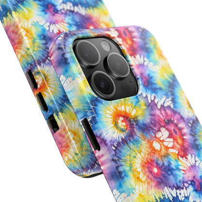 Rainbow Prism Tie-Dye: Bold & Vibrant Tough Case