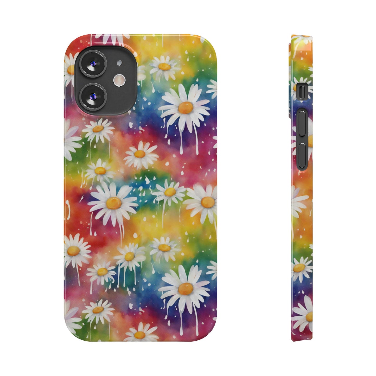 Daisy Rainbow Storm: Slim & Sleek Art Case