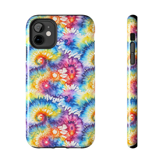 Rainbow Prism Tie-Dye: Bold & Vibrant Tough Case