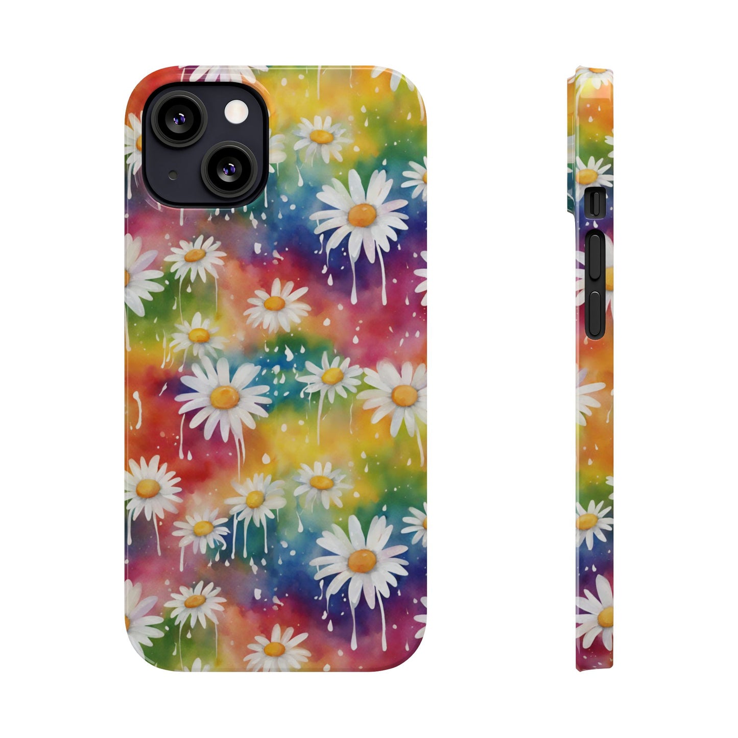 Daisy Rainbow Storm: Slim & Sleek Art Case