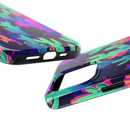 Neon Desert Magic: Electric Cactus Tough Case