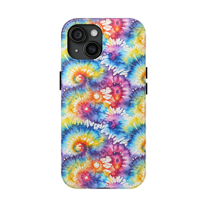 Rainbow Prism Tie-Dye: Bold & Vibrant Tough Case