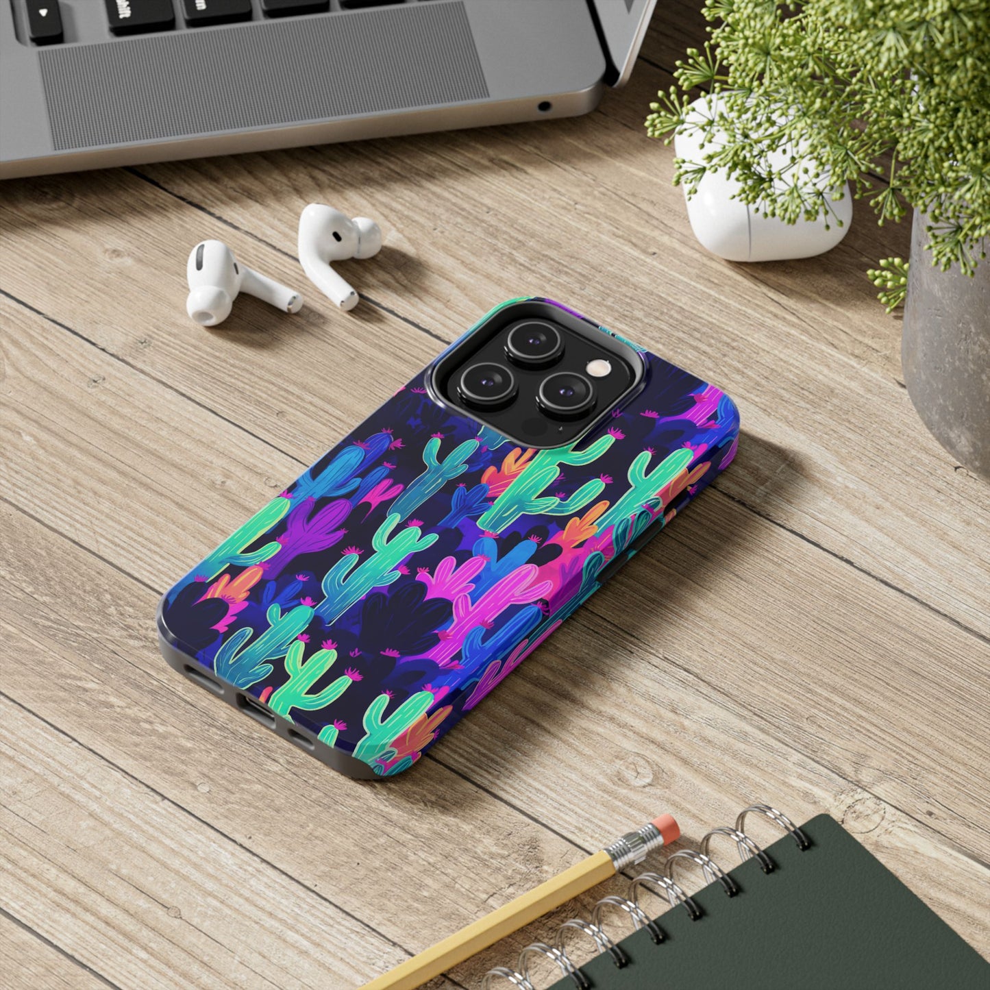 Neon Desert Magic: Electric Cactus Tough Case