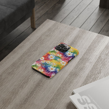 Daisy Rainbow Storm: Slim & Sleek Art Case