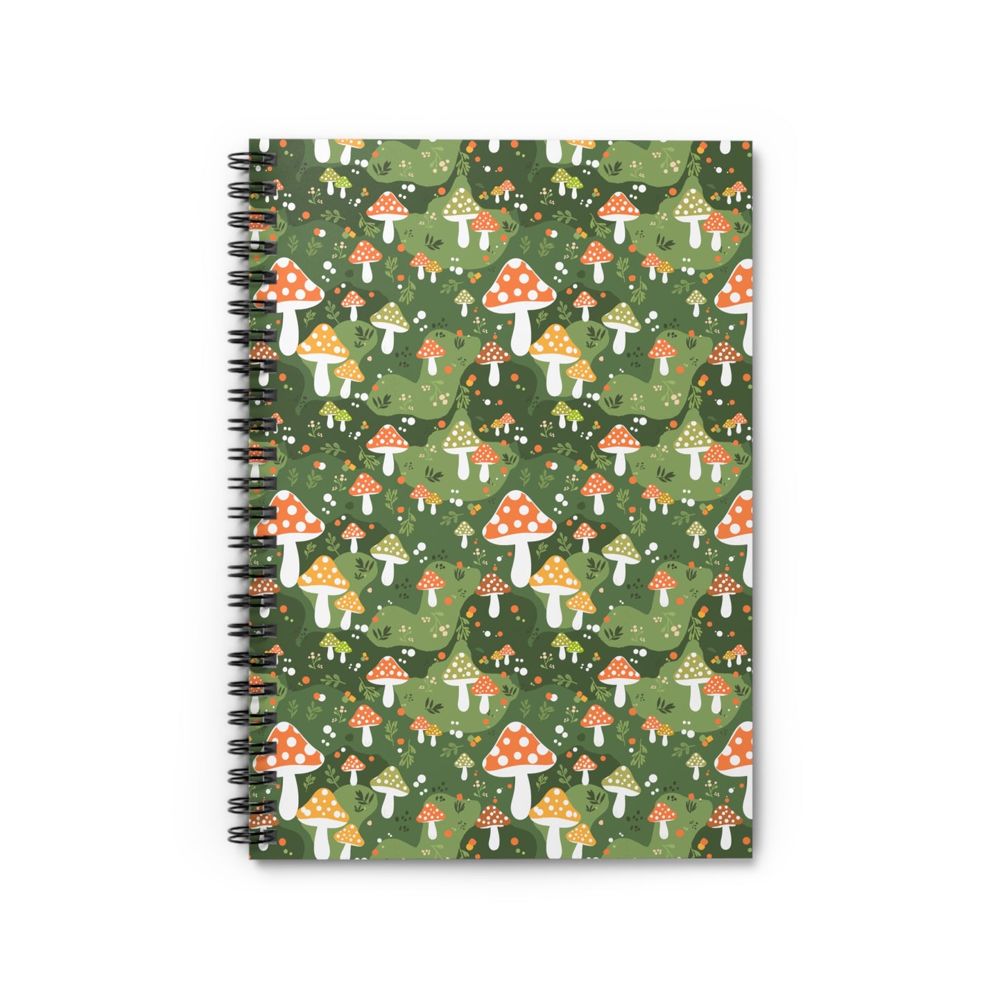 Mushroom Forest Spiral Notebook | Ruled Lined Journal