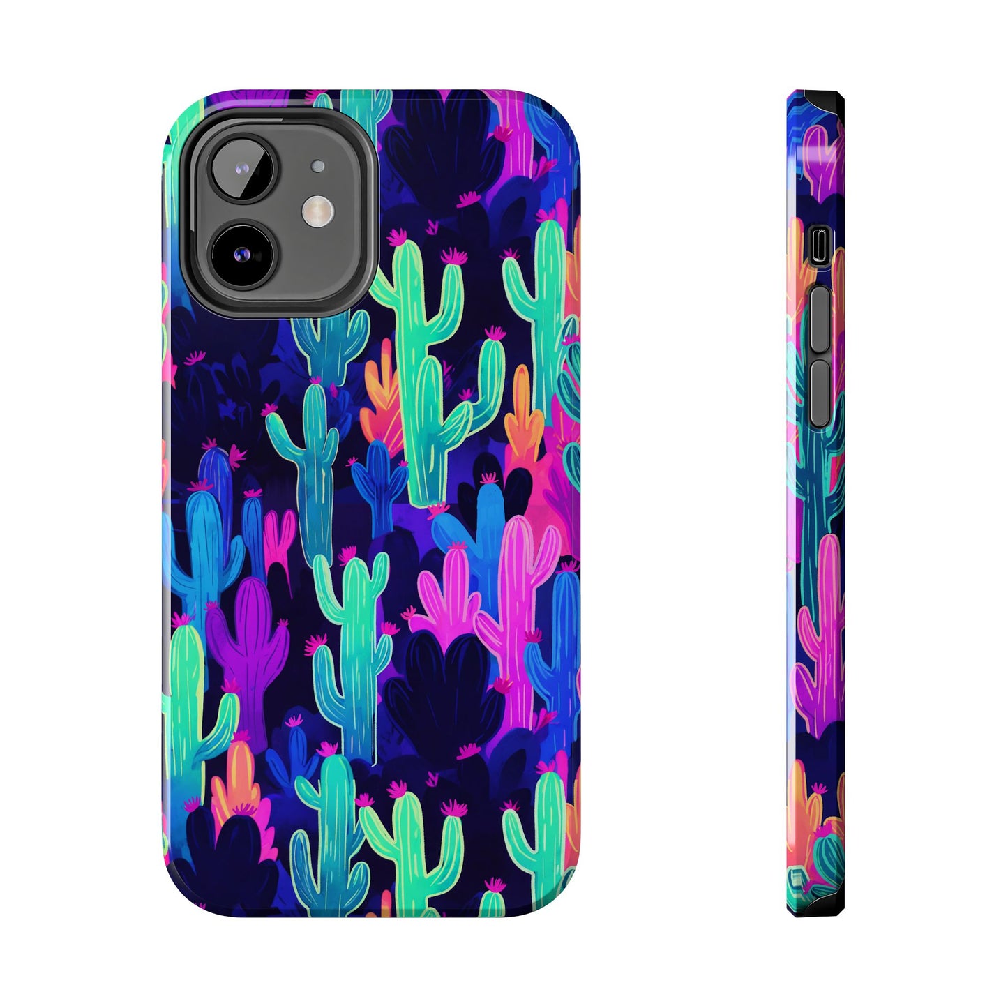 Neon Desert Magic: Electric Cactus Tough Case