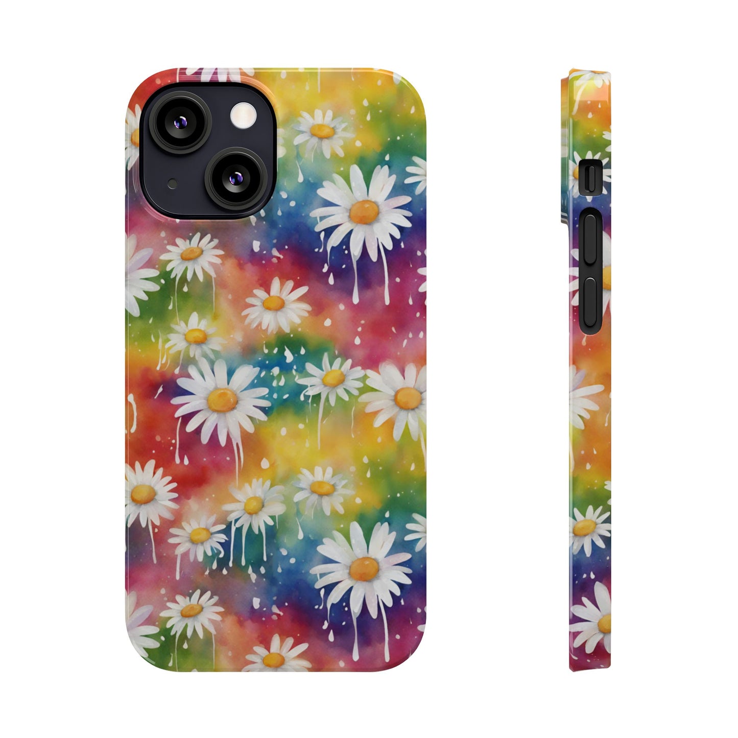Daisy Rainbow Storm: Slim & Sleek Art Case