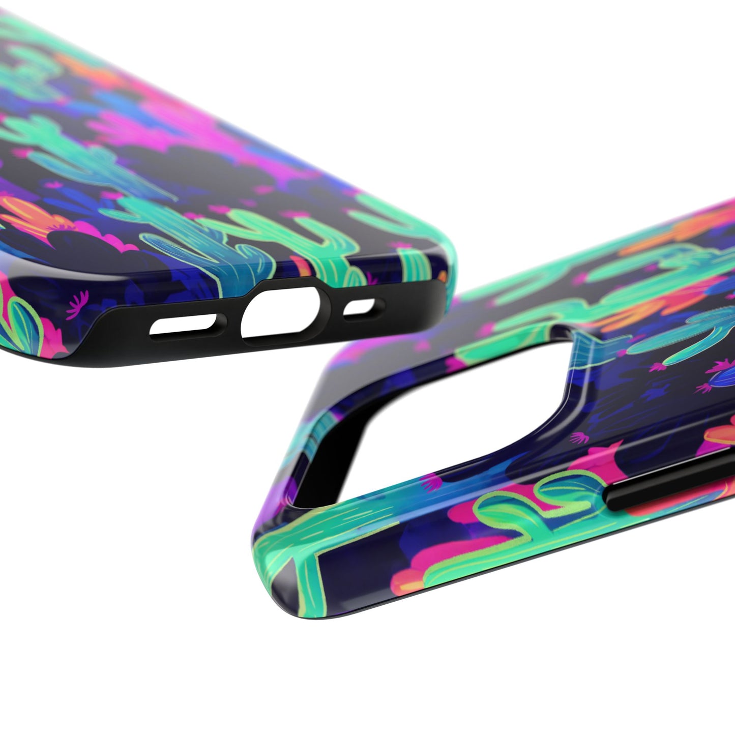 Neon Desert Magic: Electric Cactus Tough Case
