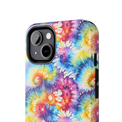 Rainbow Prism Tie-Dye: Bold & Vibrant Tough Case