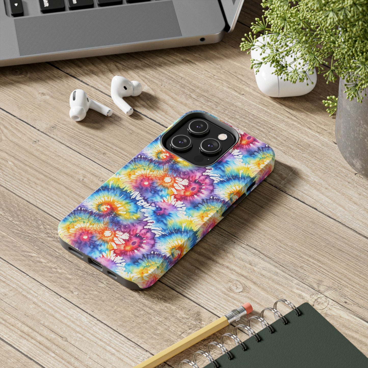 Rainbow Prism Tie-Dye: Bold & Vibrant Tough Case