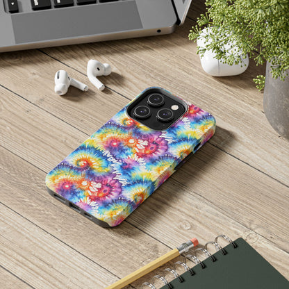 Rainbow Prism Tie-Dye: Bold & Vibrant Tough Case