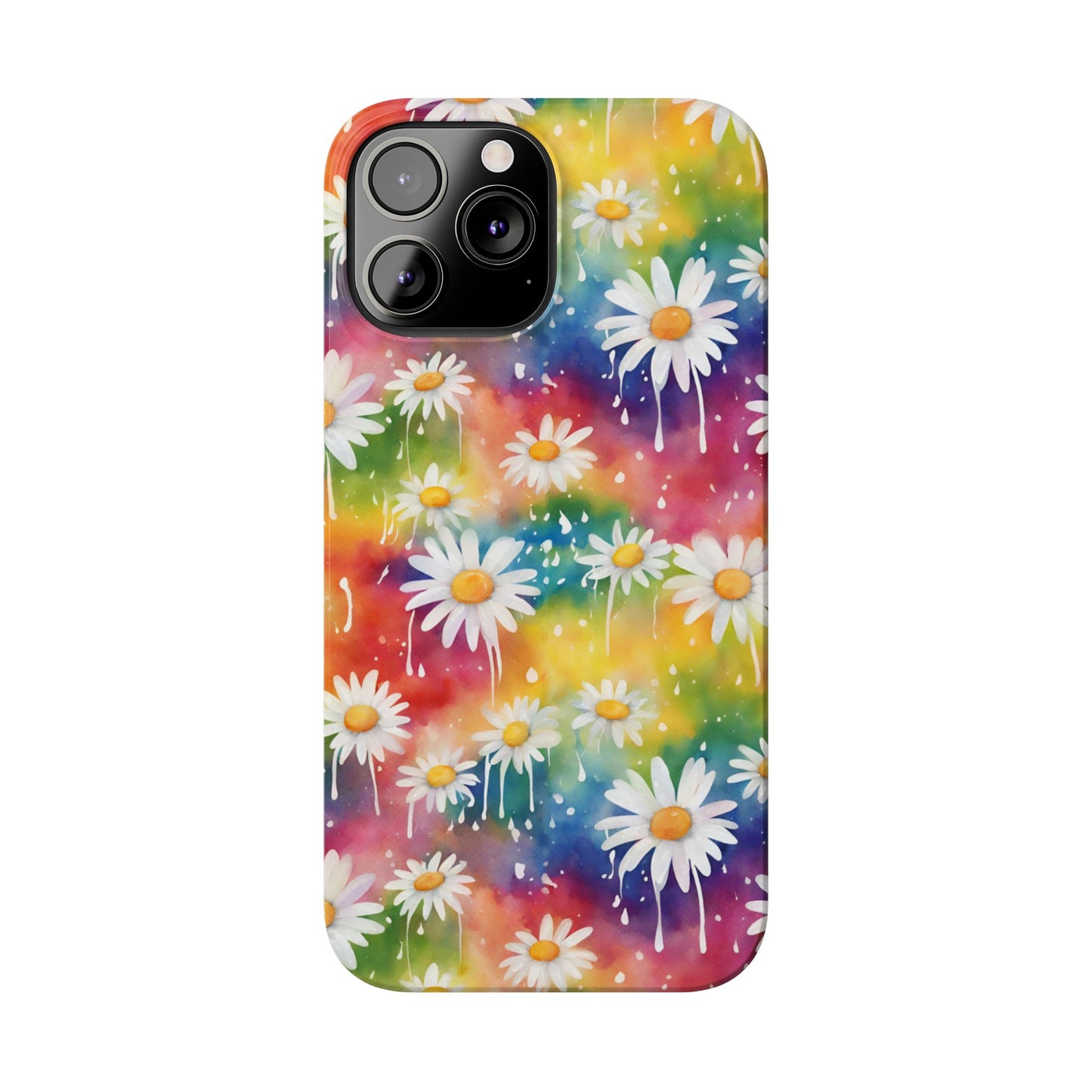 Daisy Rainbow Storm: Slim & Sleek Art Case