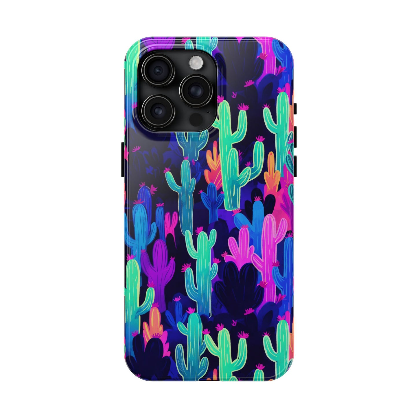 Neon Desert Magic: Electric Cactus Tough Case