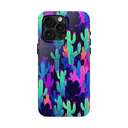 Neon Desert Magic: Electric Cactus Tough Case