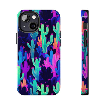 Neon Desert Magic: Electric Cactus Tough Case