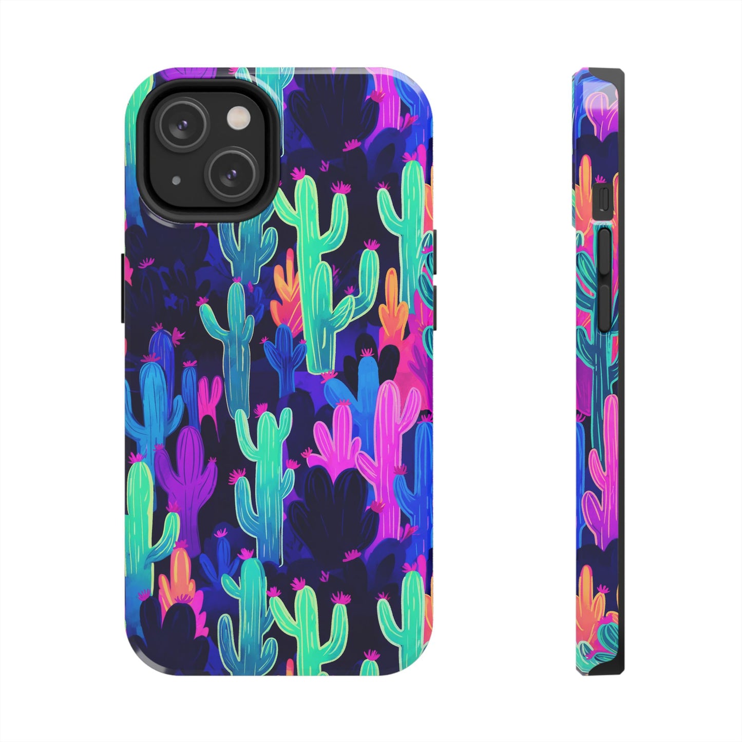 Neon Desert Magic: Electric Cactus Tough Case