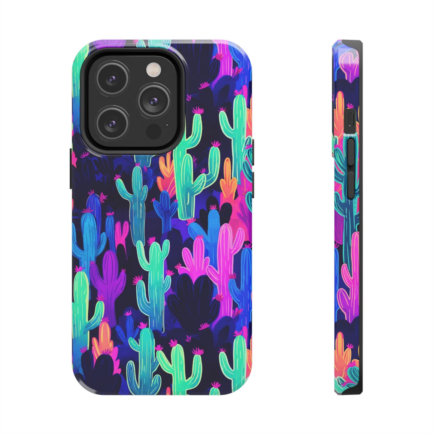 Neon Desert Magic: Electric Cactus Tough Case