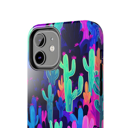 Neon Desert Magic: Electric Cactus Tough Case