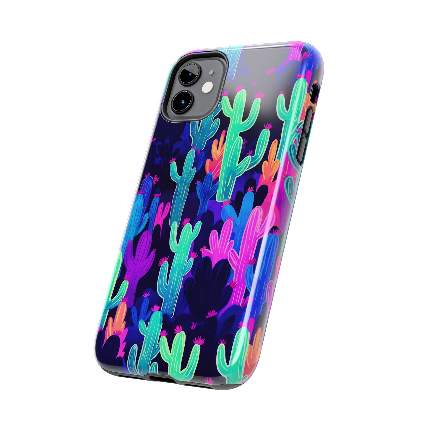 Neon Desert Magic: Electric Cactus Tough Case
