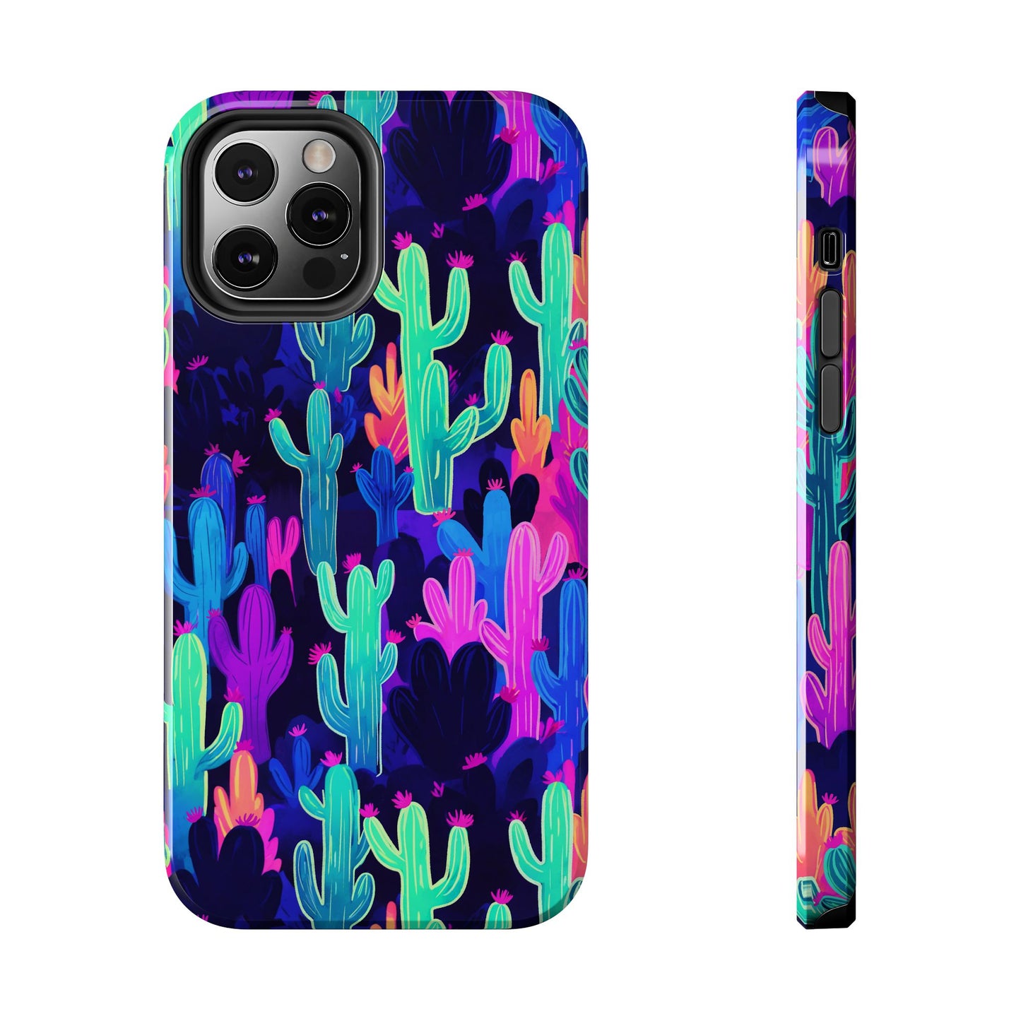 Neon Desert Magic: Electric Cactus Tough Case