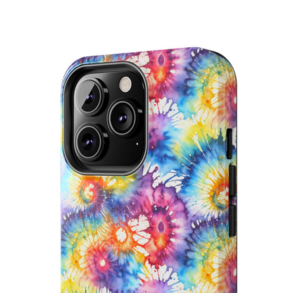 Rainbow Prism Tie-Dye: Bold & Vibrant Tough Case